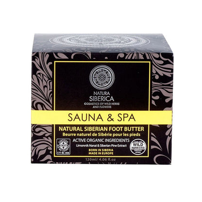 Sauna & SPA Siberian Foot Butter 120ml Active Organics - Natura Siberica - Foot Butter - Eco Natural Products