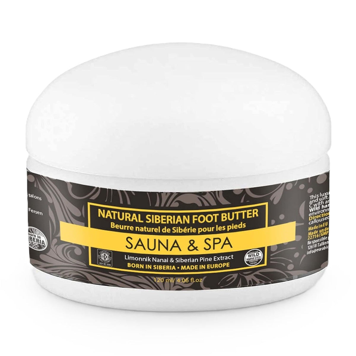 Sauna & SPA Siberian Foot Butter 120ml Active Organics - Natura Siberica - Foot Butter - Eco Natural Products