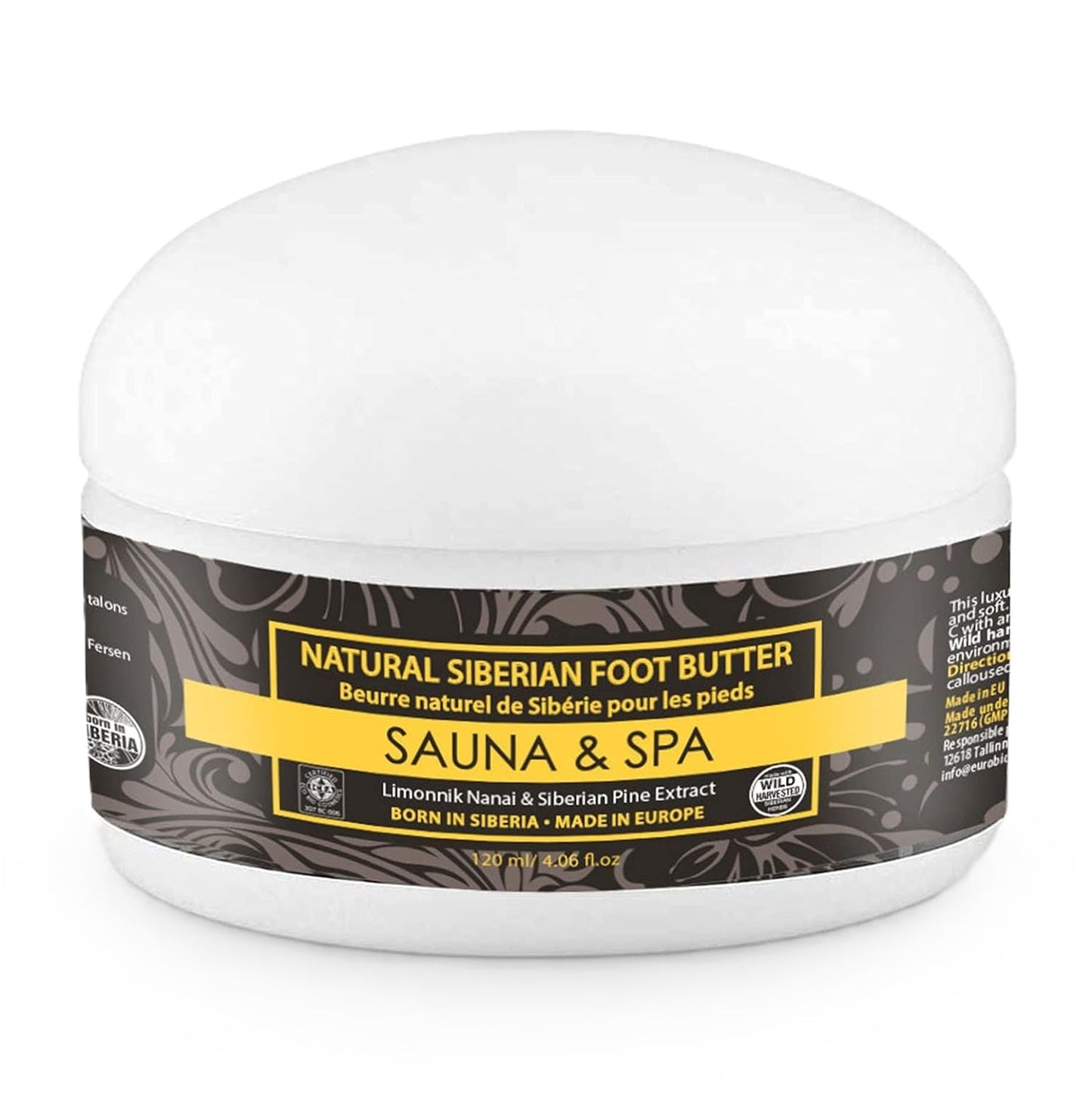 Sauna & SPA Siberian Foot Butter 120ml Active Organics - Natura Siberica - Foot Butter - Eco Natural Products