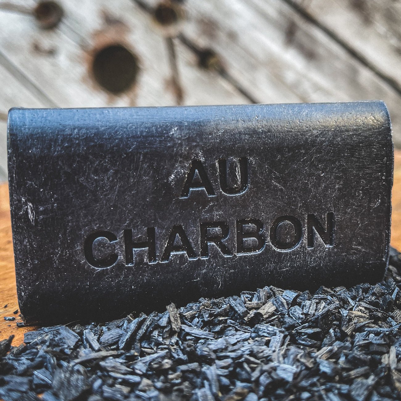 Savon de Marseille Charbon (Charcoal) Soap 100g - FouFour - Savon de Marseille - Bar Soap - Eco Natural Products