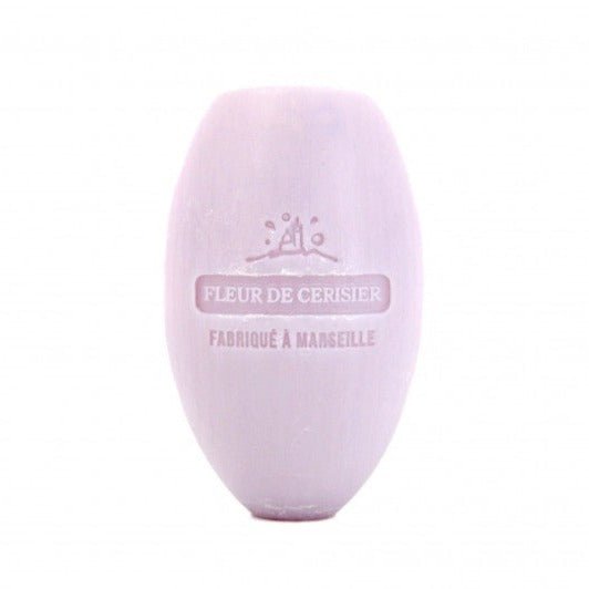 Savon de Marseille Fleur de Cerisier (Cherry Blossom) Oval Soap 240g - FouFour - Savon de Marseille - Bar Soap - Eco Natural Products