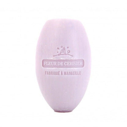 Savon de Marseille Fleur de Cerisier (Cherry Blossom) Oval Soap 240g - FouFour - Savon de Marseille - Bar Soap - Eco Natural Products