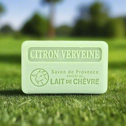 Savon de Marseille Lait de Chevre (Goat Milk) Citron Verveine 100g - FouFour - Savon de Marseille - Bar Soap - Eco Natural Products