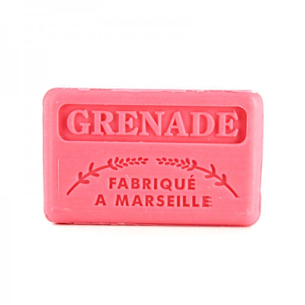 French Marseille Soap Grenade (Pomegranate) 125g