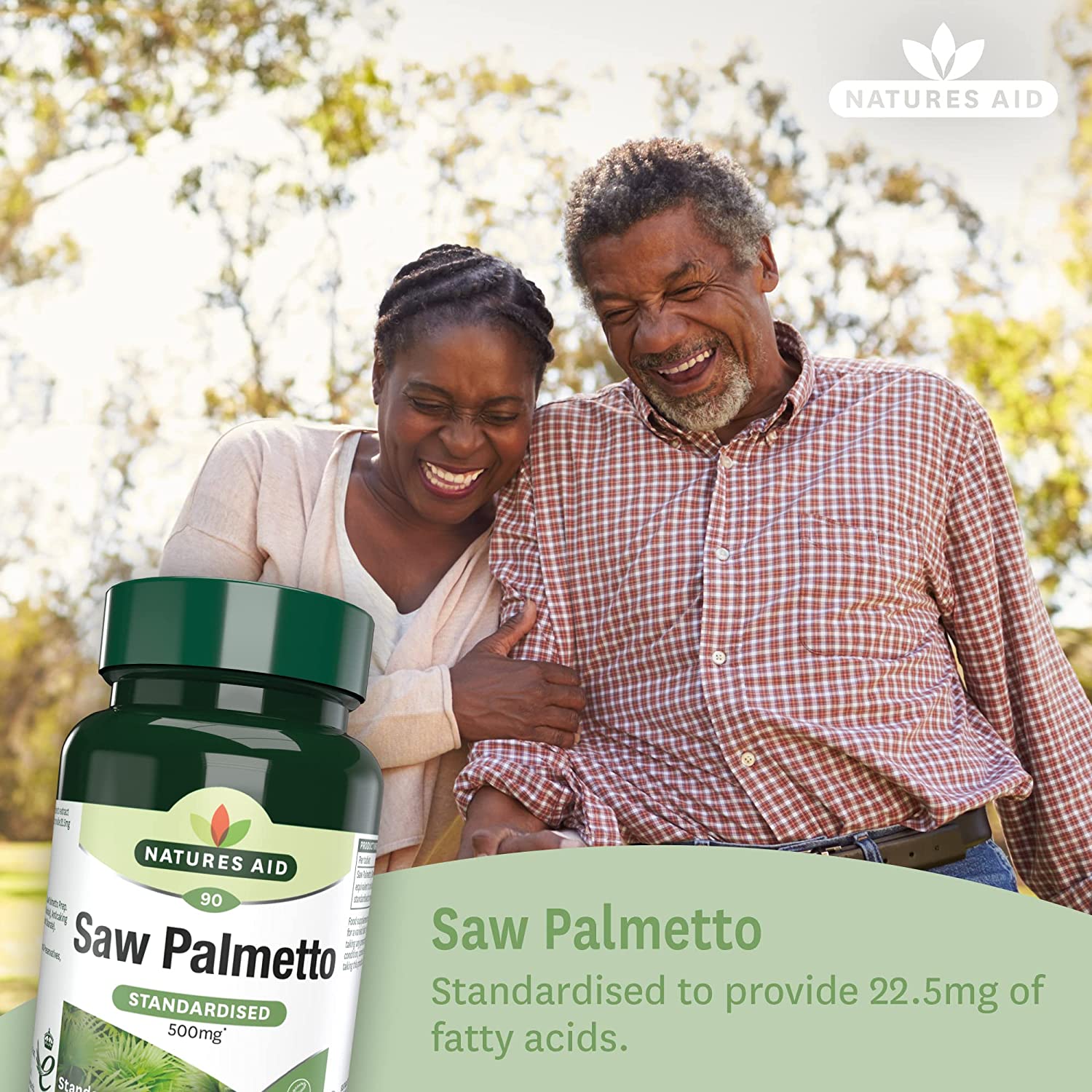 Saw Palmetto 500mg 90 Tablets - Natures Aid - Vitamins & Supplements - Eco Natural Products