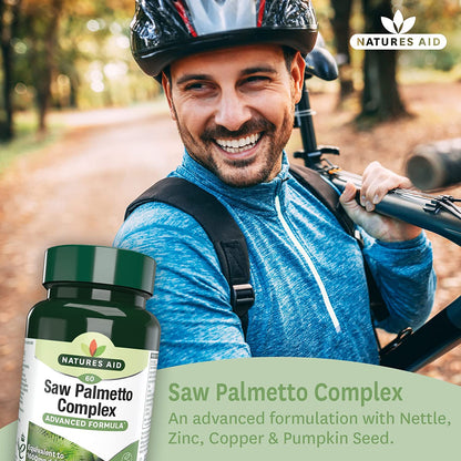 Saw Palmetto Complex with Nettle 60 Tablets - Natures Aid - Vitamins & Supplements - Eco Natural Products