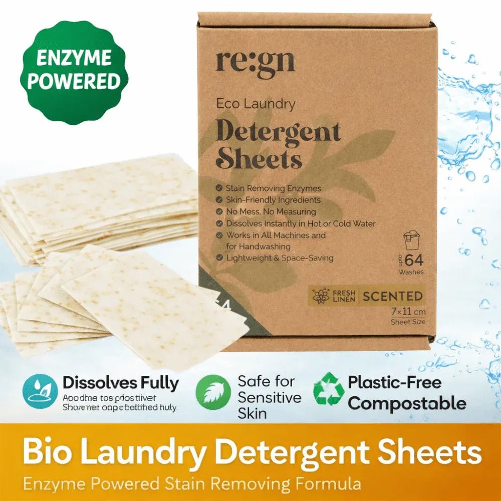 Scented Eco Laundry Detergent Sheets Pack of 64 - Re:gn - Laundry Detergent - Re:gn