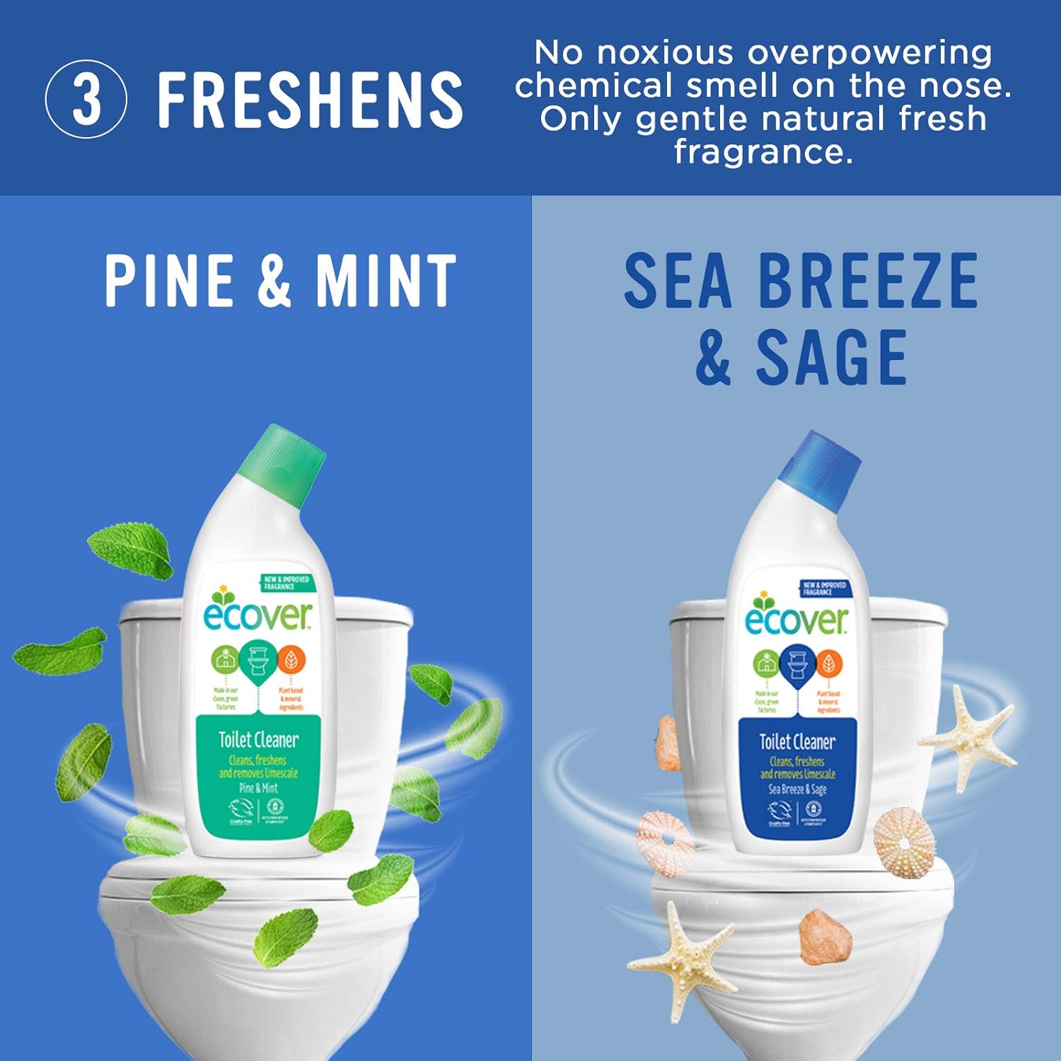 Sea Breeze & Sage Toilet Cleaner 750ml [BLACK FRIDAY] - Eco Natural Products - Ecover - Toilet cleaner