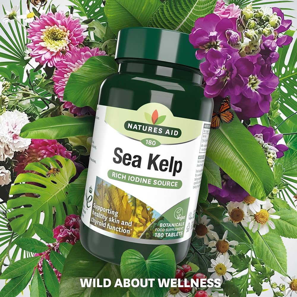 Sea Kelp 187mg 180 Tablets - Natures Aid - Vitamins & Supplements - Eco Natural Products