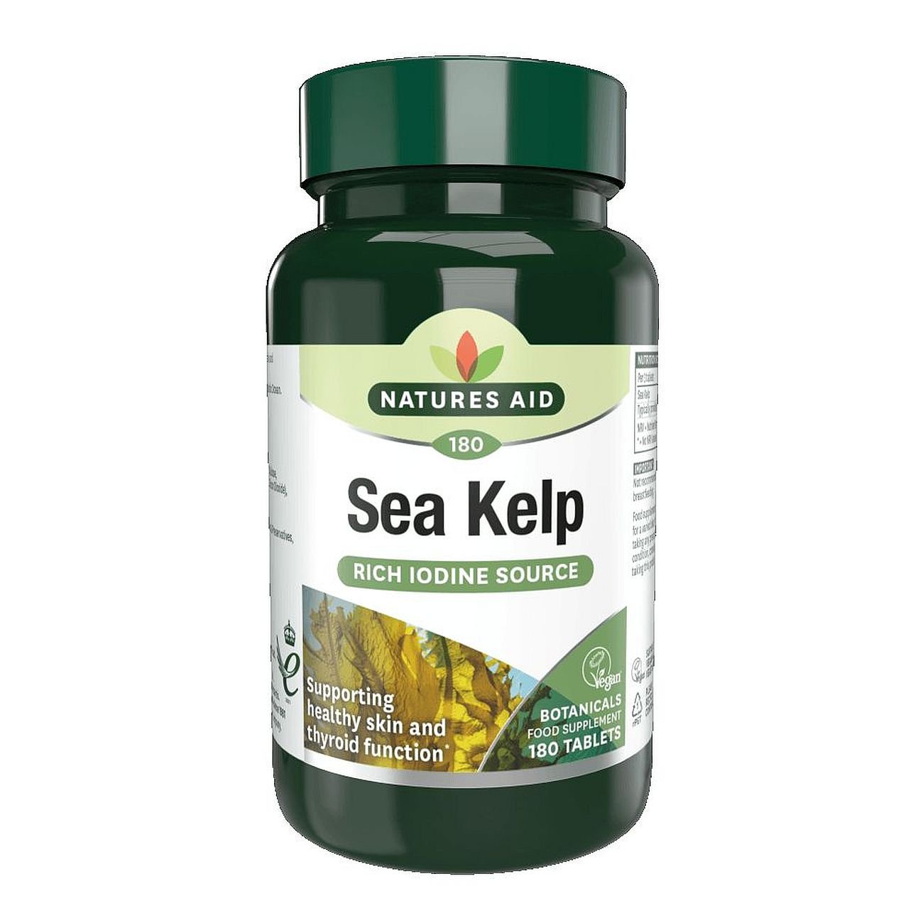 Sea Kelp 187mg 180 Tablets - Natures Aid - Vitamins & Supplements - Eco Natural Products