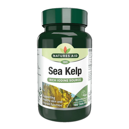 Sea Kelp 187mg 180 Tablets - Natures Aid - Vitamins & Supplements - Eco Natural Products