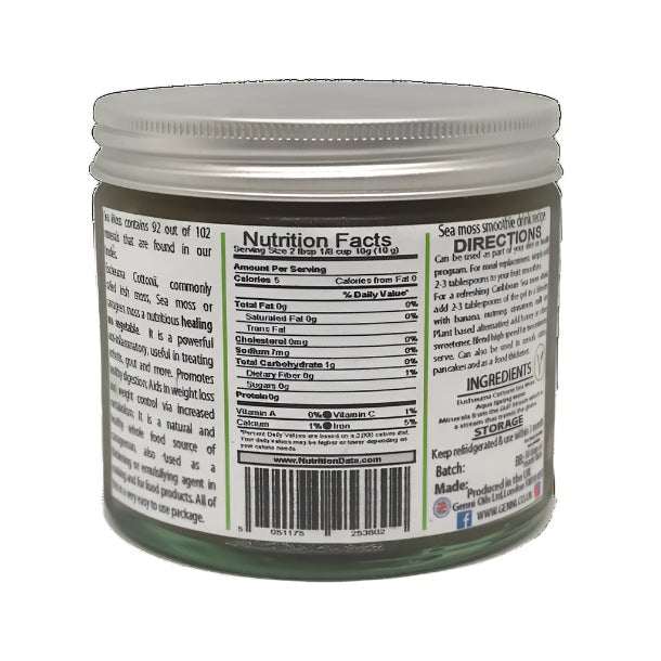 Sea Moss Gel Plain 250g - Genni - Herbal Supplements - Eco Natural Products
