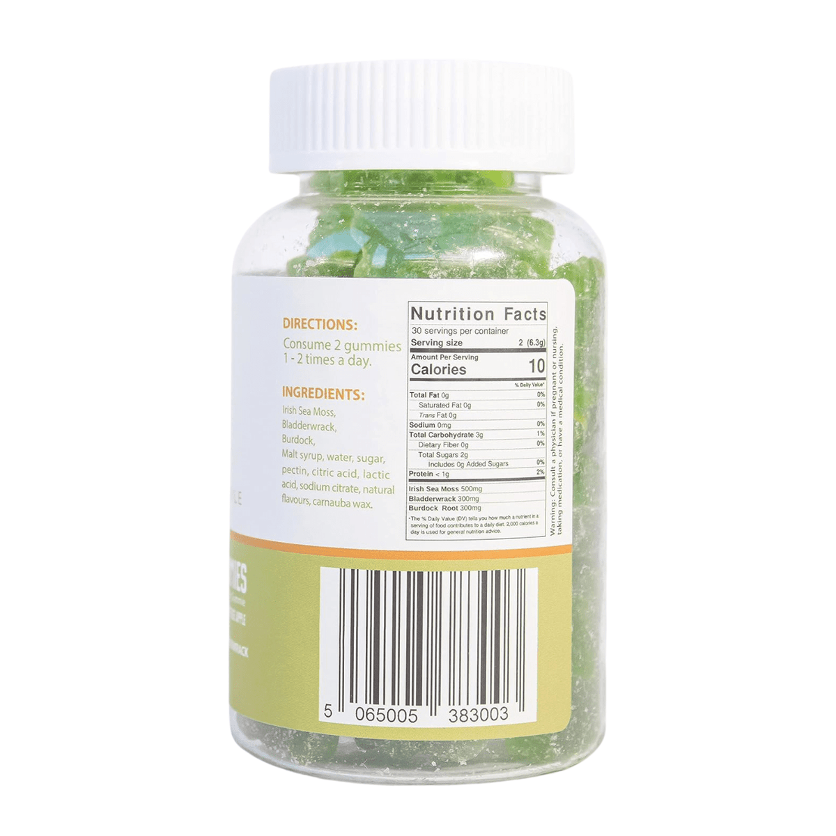 Sea Moss Vegan Gummies Bladderwrack Apple 60 Gummies - Suave Moss Lifestyle - Herbal Supplements - Eco Natural Products