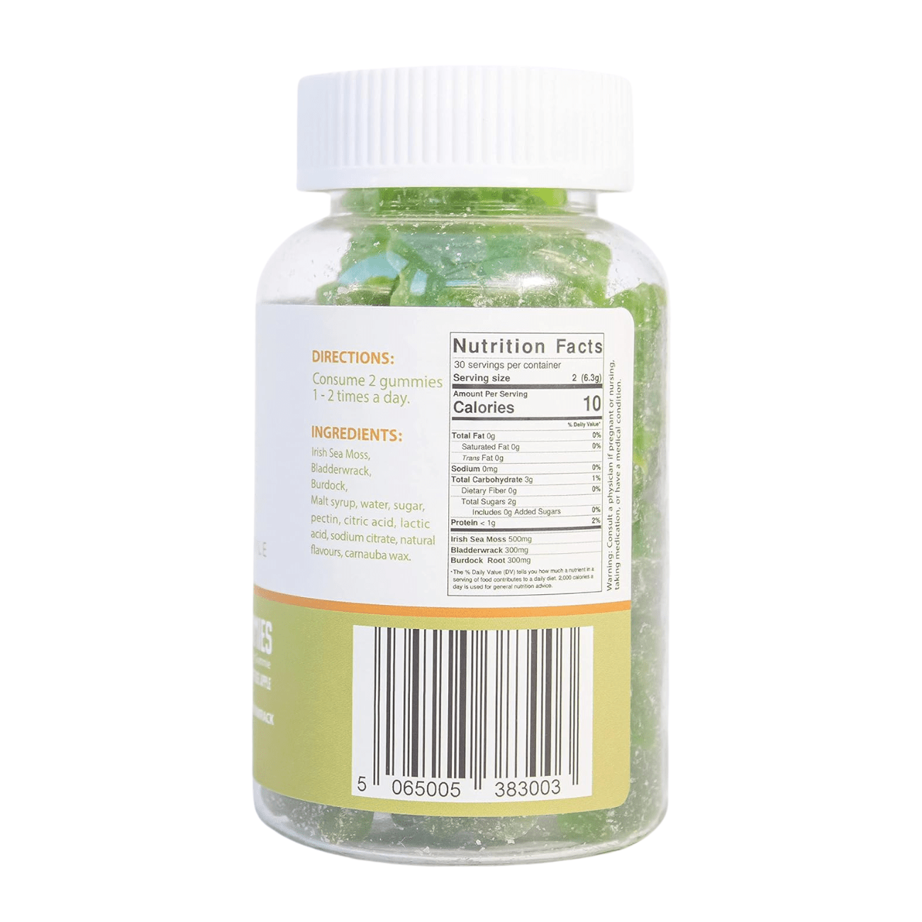 Sea Moss Vegan Gummies Bladderwrack Apple 60 Gummies - Suave Moss Lifestyle - Herbal Supplements - Eco Natural Products