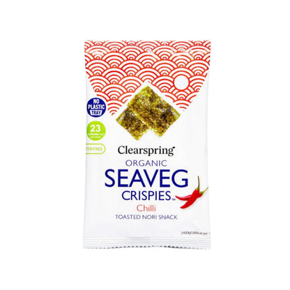 Seaveg Crispies Chilli 4g - Clearspring - Snack - Eco Natural Products