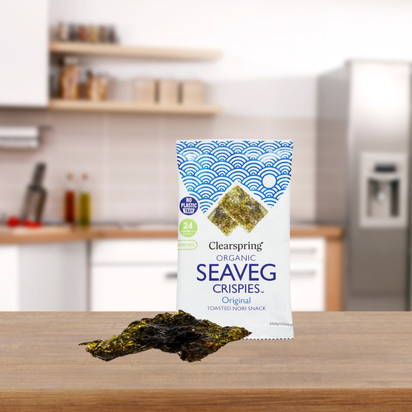 Seaveg Crispies Original Organic 4g - Clearspring - Snack - Eco Natural Products