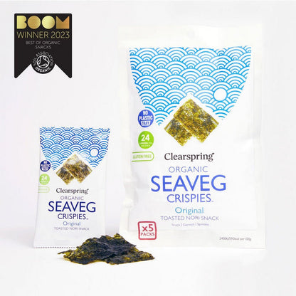 Seaveg Crispies Original Organic Multipack 5 x 4g - Clearspring - Snack - Eco Natural Products