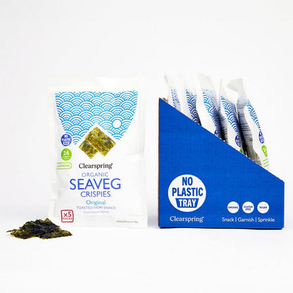 Seaveg Crispies Original Organic Multipack 5 x 4g - Clearspring - Snack - Eco Natural Products