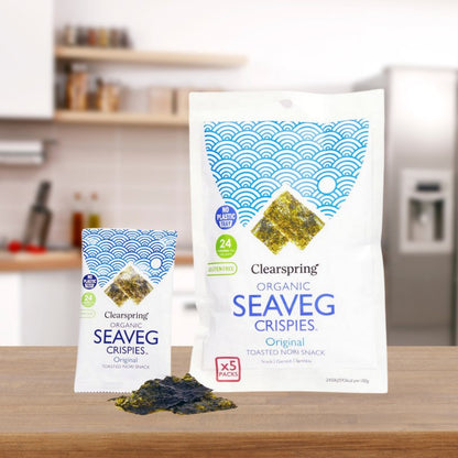 Seaveg Crispies Original Organic Multipack 5 x 4g - Clearspring - Snack - Eco Natural Products