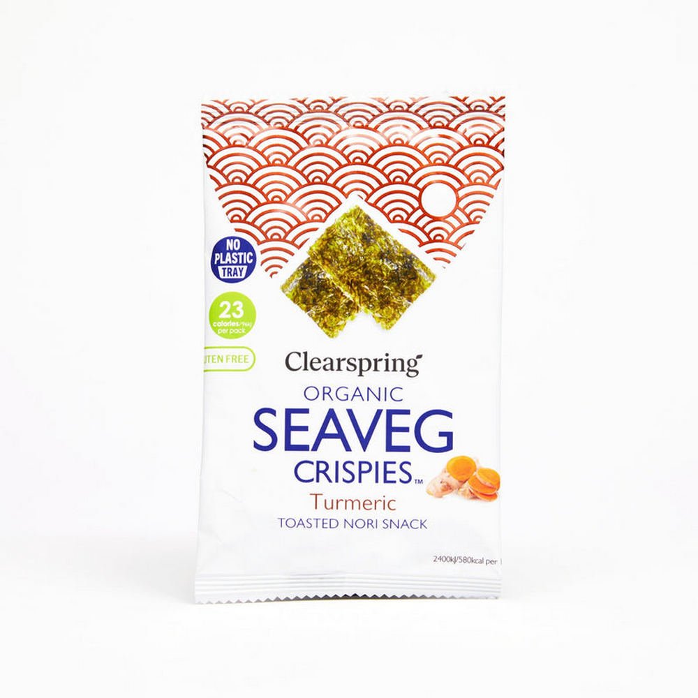 Seaveg Crispies Turmeric 4g - Clearspring - Snack - Eco Natural Products