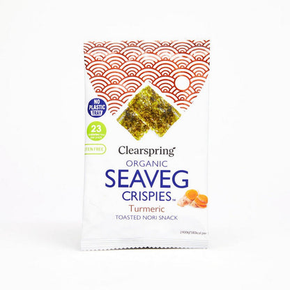 Seaveg Crispies Turmeric 4g - Clearspring - Snack - Eco Natural Products