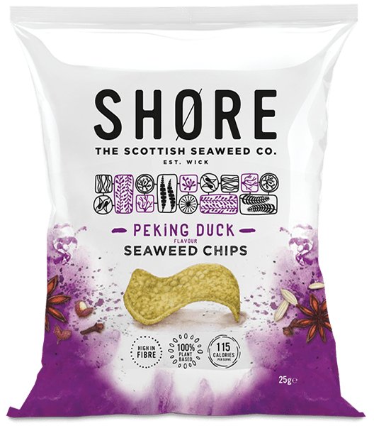 Seaweed Chips Asian Peking 25g - Shore Scottish Seaweed - Snack - Eco Natural Products