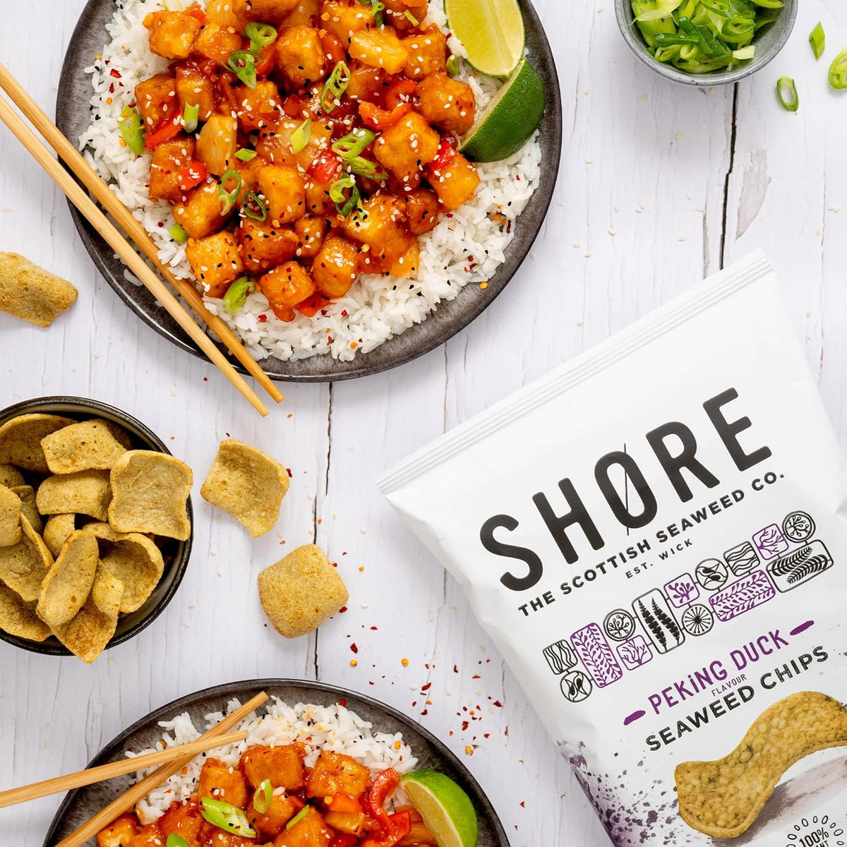 Seaweed Chips Asian Peking 25g - Shore Scottish Seaweed - Chips - Eco Natural Products