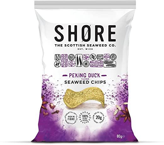 Seaweed Chips Asian Peking 80g - Shore Scottish Seaweed - Snack - Eco Natural Products