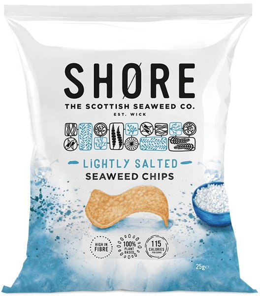 Seaweed Chips Sea Salt 25g - Shore Scottish Seaweed - Snack - Eco Natural Products