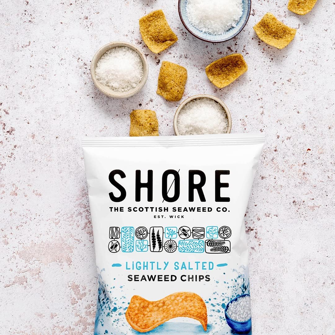 Seaweed Chips Sea Salt 25g - Shore Scottish Seaweed - Chips - Eco Natural Products