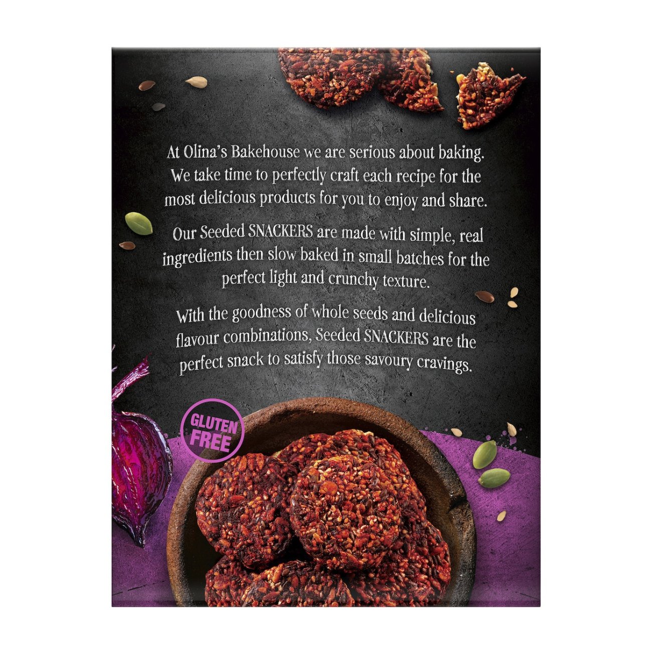 Seeded Snackers Roasted Beetroot 140g - Olinas Bakehouse - Snack - Eco Natural Products