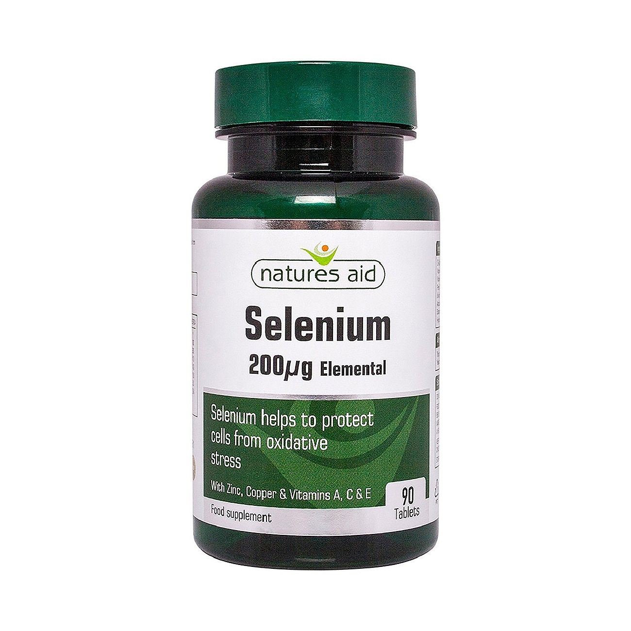 Selenium 200ug 90 Tablets - Natures Aid - Vitamins & Supplements - Eco Natural Products