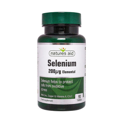 Selenium 200ug 90 Tablets - Natures Aid - Vitamins & Supplements - Eco Natural Products
