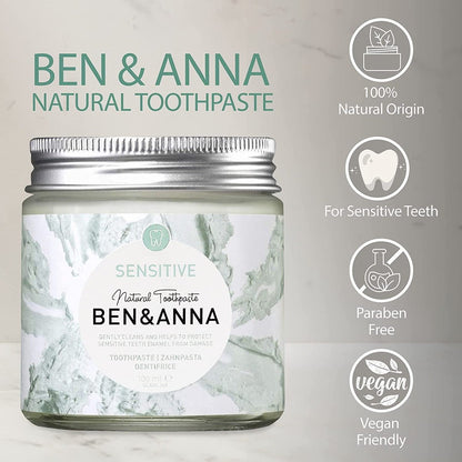 Sensitive Toothpaste 100ml - Ben & Anna - Toothpaste - Eco Natural Products