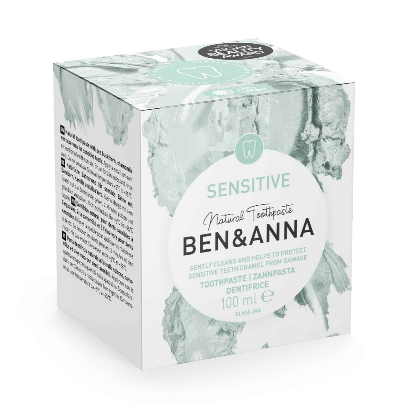 Sensitive Toothpaste 100ml - Ben & Anna - Toothpaste - Eco Natural Products