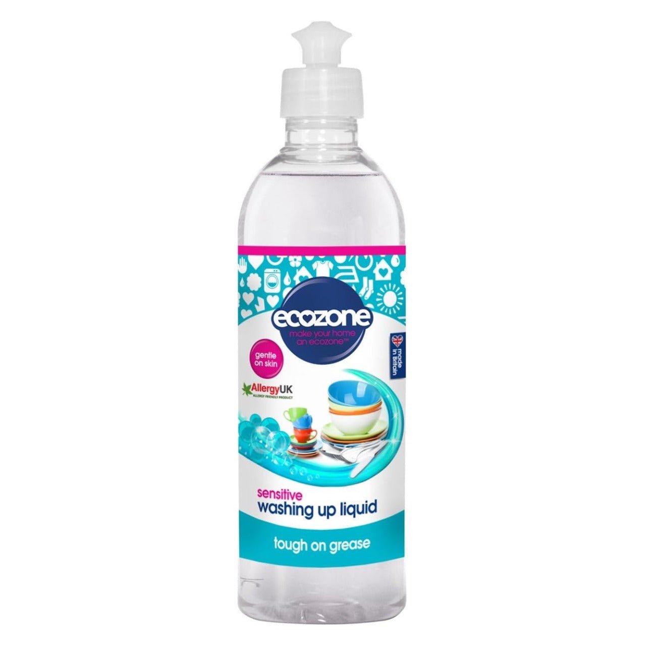 Sensitive Washing Up Liquid 500ml [BLACK FRIDAY] - Eco Natural Products - Ecozone - 