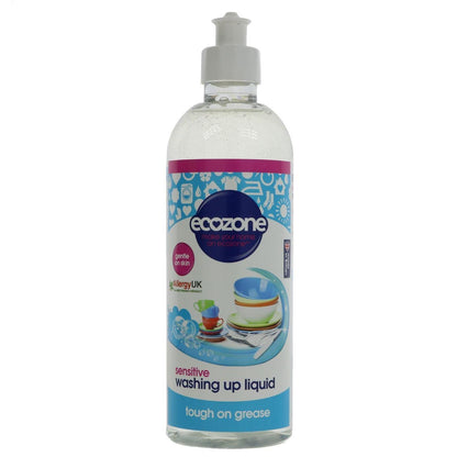 Sensitive Washing Up Liquid 500ml - Ecozone - Eco Natural Products