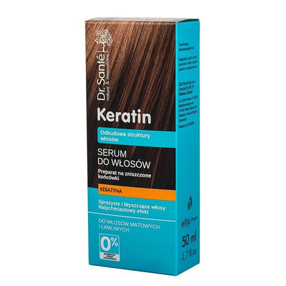 Serum Keratin for Dull & Brittle Hair 50ml - Dr. Sante - Deep Conditioning - Eco Natural Products