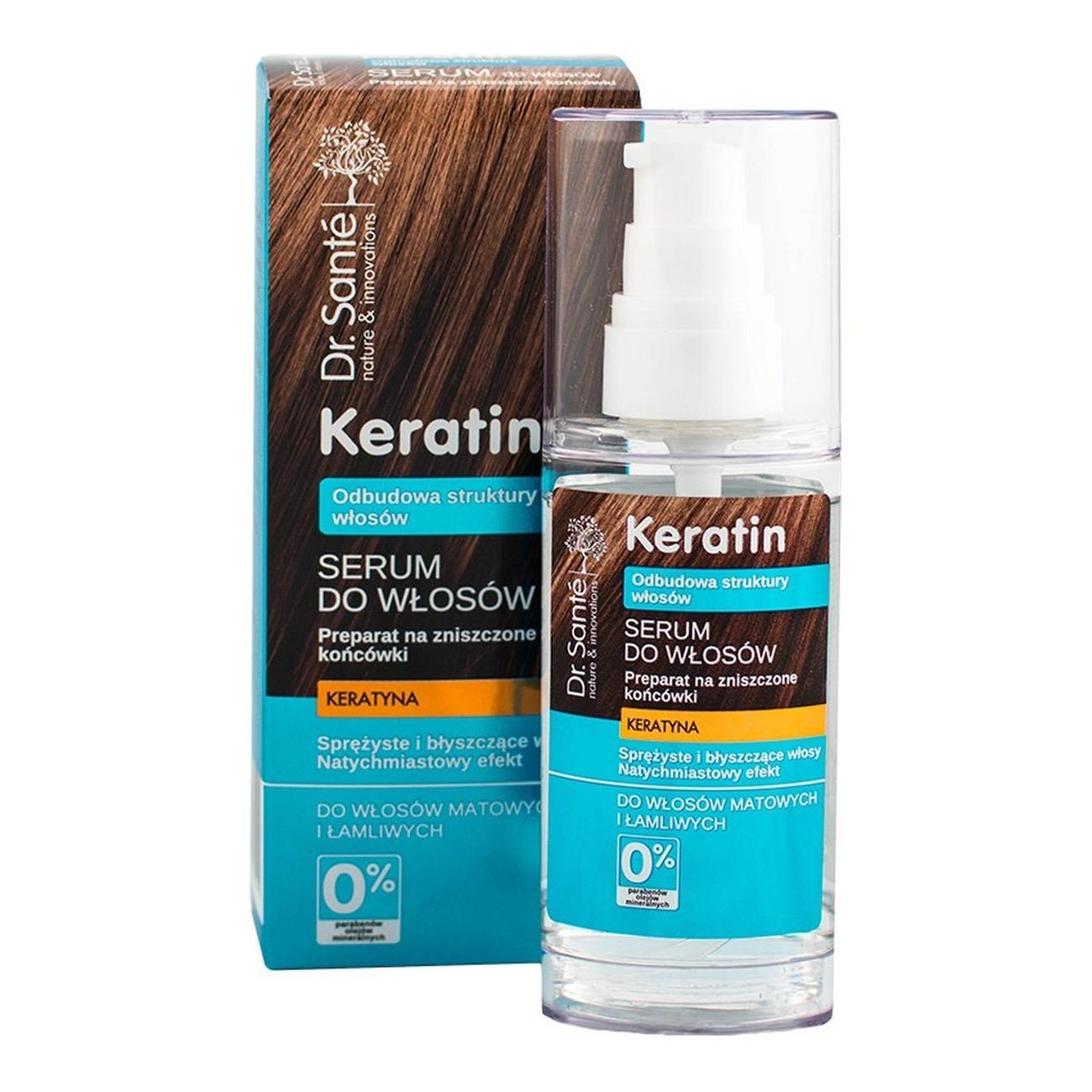 Serum Keratin for Dull & Brittle Hair 50ml - Dr. Sante - Deep Conditioning - Eco Natural Products