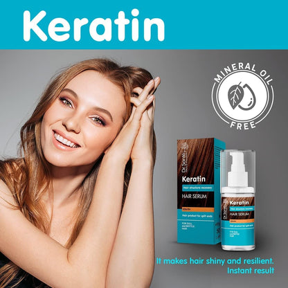 Serum Keratin for Dull & Brittle Hair 50ml - Dr. Sante - Deep Conditioning - Eco Natural Products