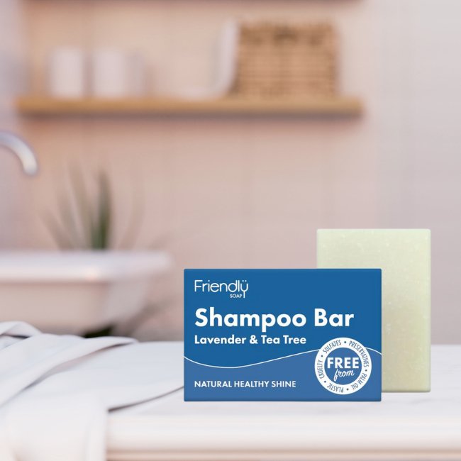 Shampoo Bar Lavender and Tea Tree 95g - Friendly Soap - Shampoo - Eco Natural Products