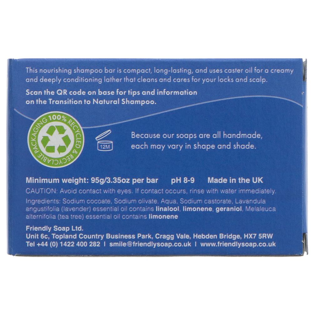 Shampoo Bar Lavender and Tea Tree 95g - Friendly Soap - Shampoo - Eco Natural Products