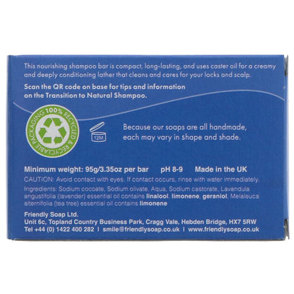Shampoo Bar Lavender and Tea Tree 95g - Friendly Soap - Shampoo - Eco Natural Products