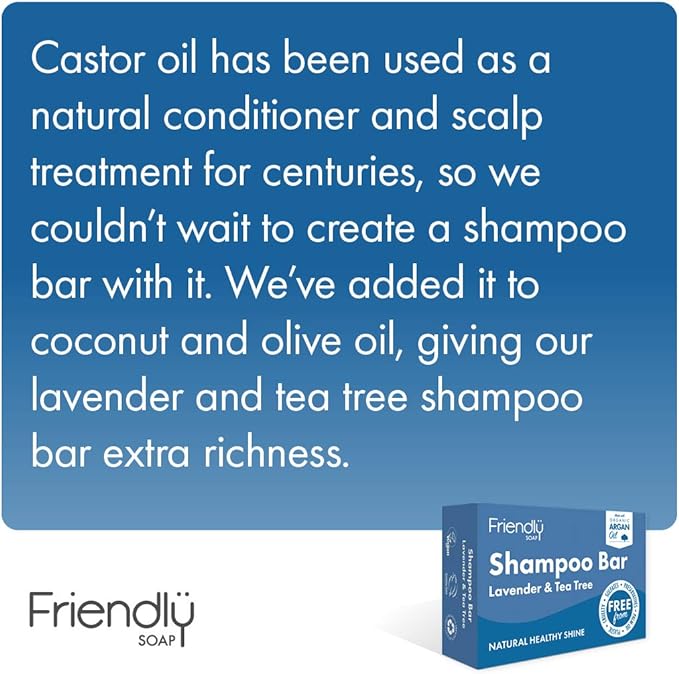 Shampoo Bar Lavender and Tea Tree 95g - Friendly Soap - Shampoo - Eco Natural Products