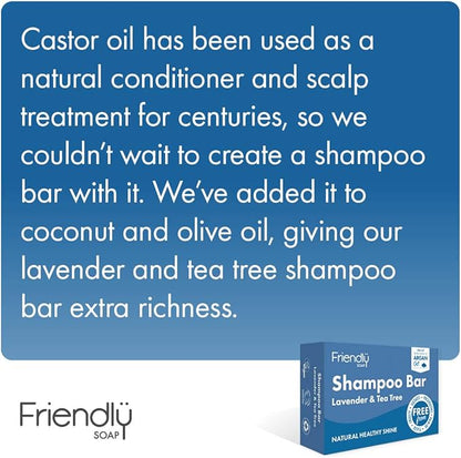 Shampoo Bar Lavender and Tea Tree 95g - Friendly Soap - Shampoo - Eco Natural Products