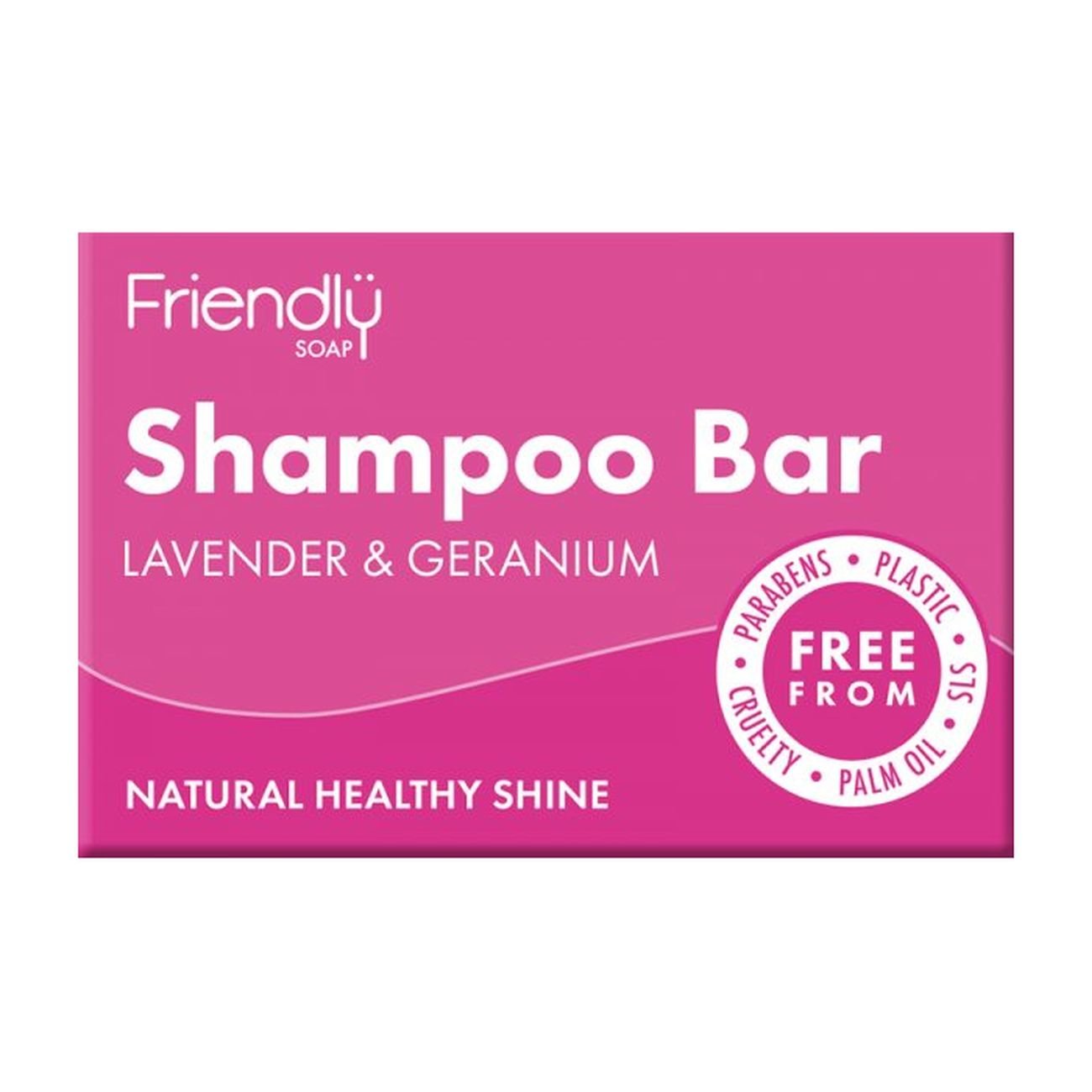 Shampoo Bar Lavender & Geranium 95g - Friendly Soap - Shampoo - Eco Natural Products