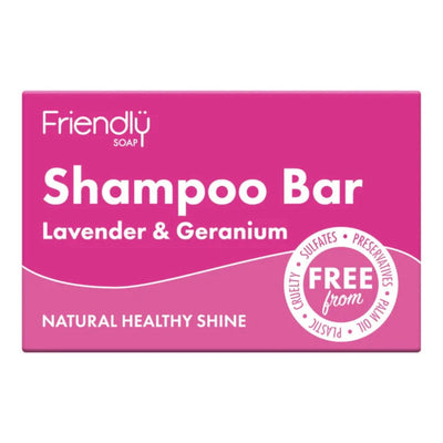 Shampoo Bar Lavender & Geranium 95g - Friendly Soap - Shampoo - Eco Natural Products