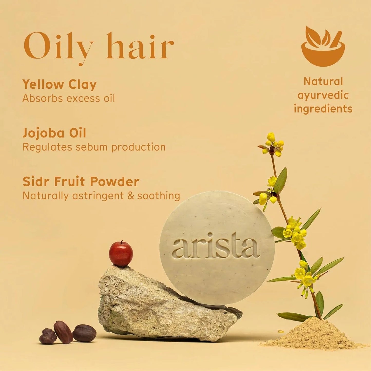 Shampoo Bar Oily Hair 80g - Arista - Shampoo - Arista