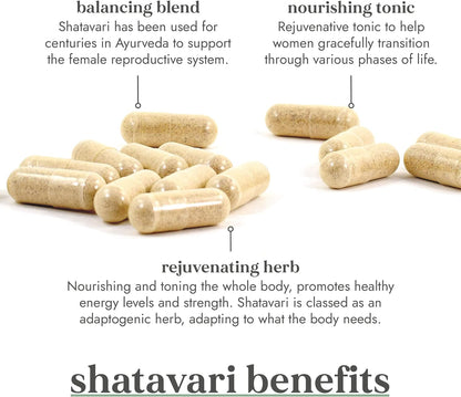 Shatavari Root Organic 60 Capsules - Fushi Wellbeing - Supplement - Eco Natural Products