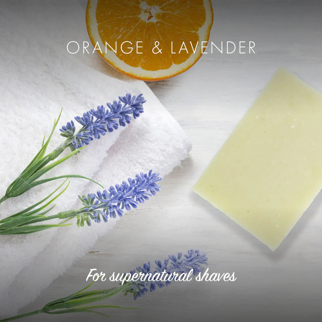 Shaving Soap Orange and Lavender 95g - Friendly Soap - Shaving Soap - Eco Natural Products